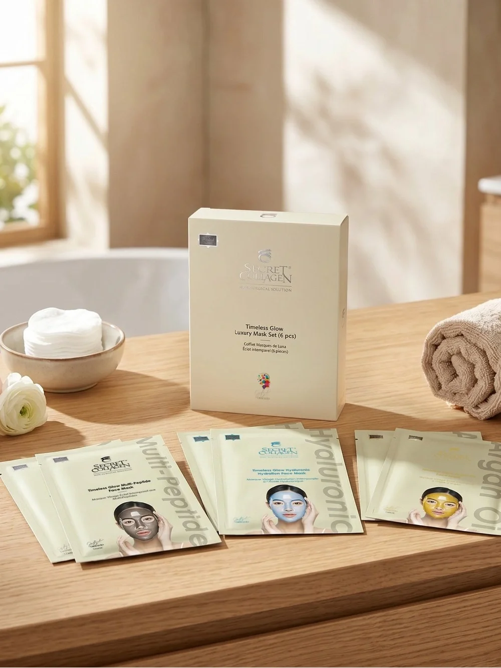 Secret Collagen Timeless Glow Luxury Mask Set - 6 pcs